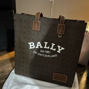 Bally monogram tote bag